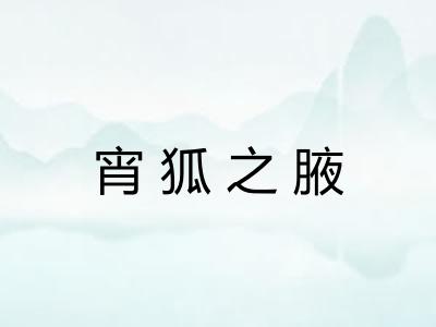 宵狐之腋