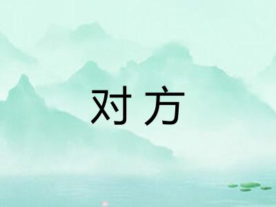 对方