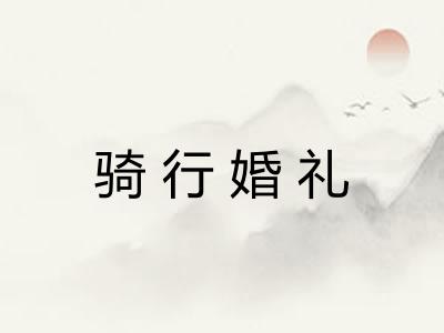 骑行婚礼