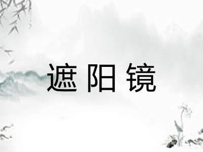 遮阳镜