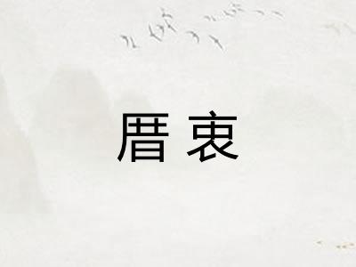 厝衷