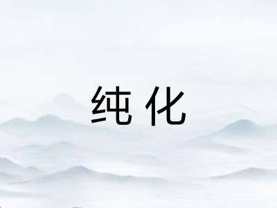 纯化