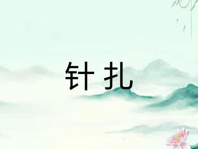 针扎