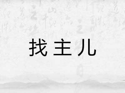 找主儿