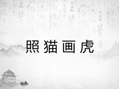 照猫画虎