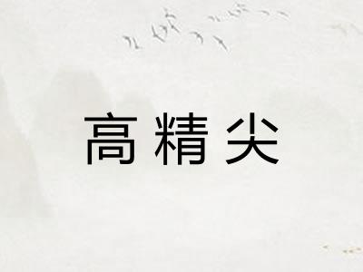 高精尖