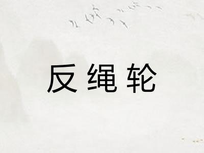 反绳轮
