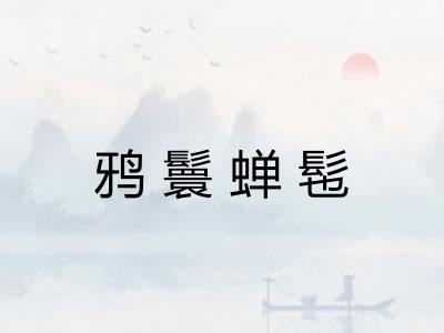 鸦鬟蝉髢