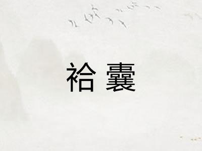 袷囊