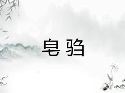 皂驺