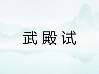 武殿试