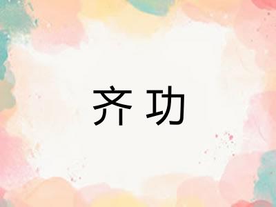 齐功