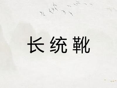 长统靴