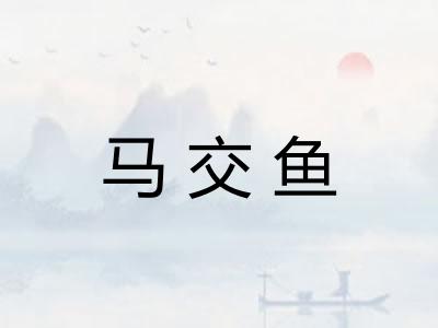 马交鱼