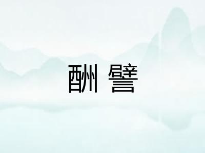 酬譬