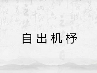 自出机杼