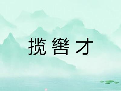 揽辔才