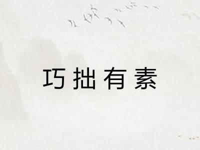 巧拙有素
