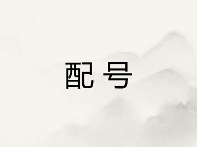 配号