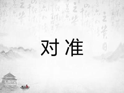 对准