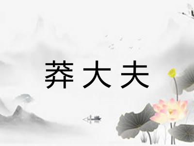 莽大夫