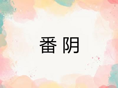 番阴