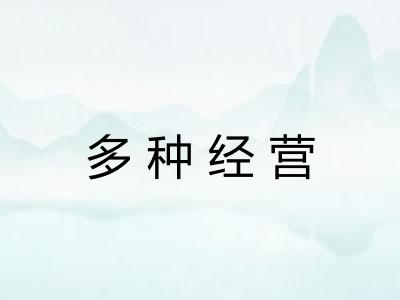 多种经营