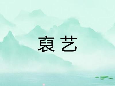 裒艺