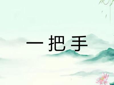 一把手