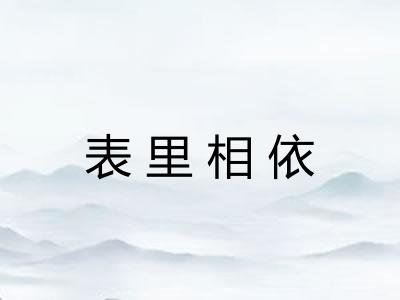 表里相依