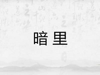 暗里