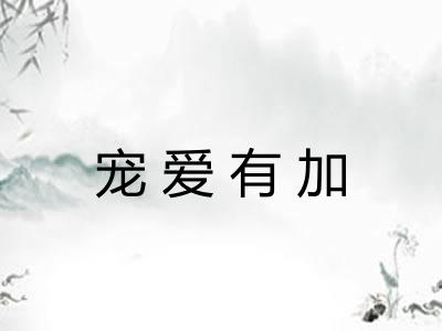 宠爱有加