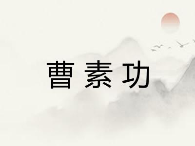 曹素功