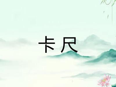 卡尺
