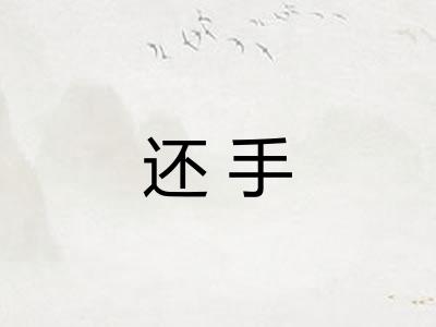 还手