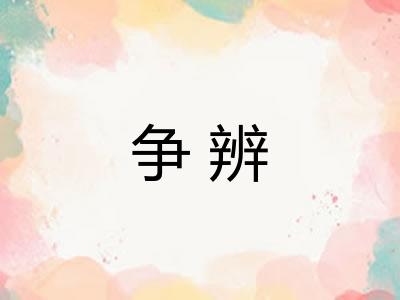 争辨