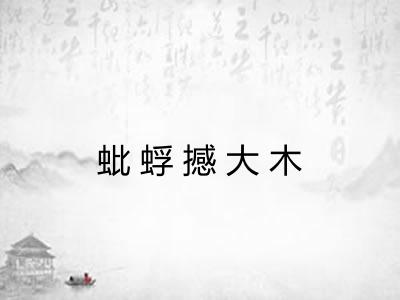 蚍蜉撼大木