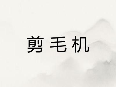 剪毛机