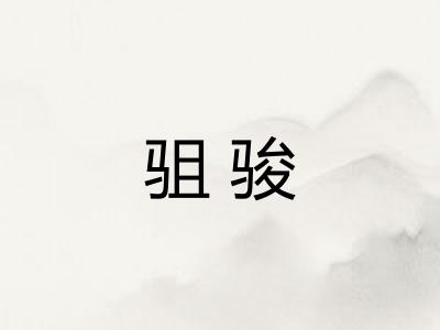 驵骏