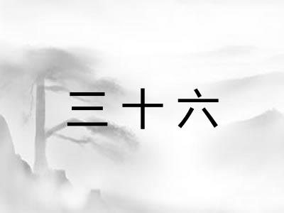 三十六
