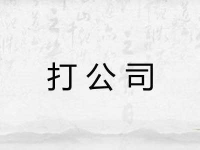 打公司