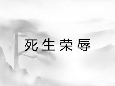 死生荣辱