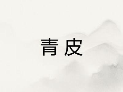 青皮