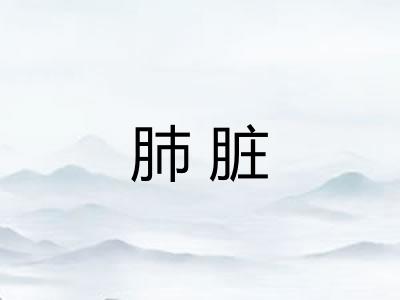 肺脏