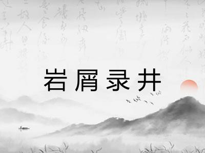 岩屑录井