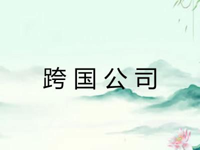 跨国公司