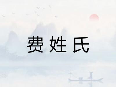 费姓氏