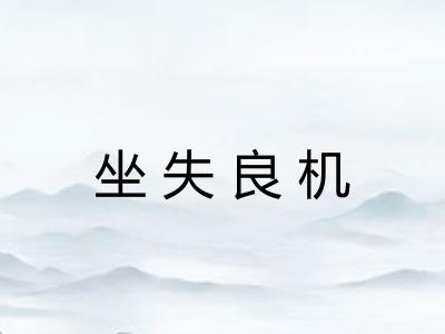 坐失良机