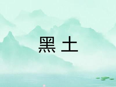 黑土