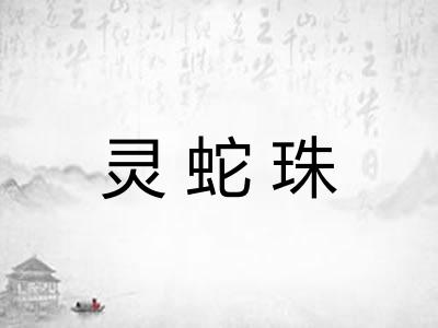 灵蛇珠